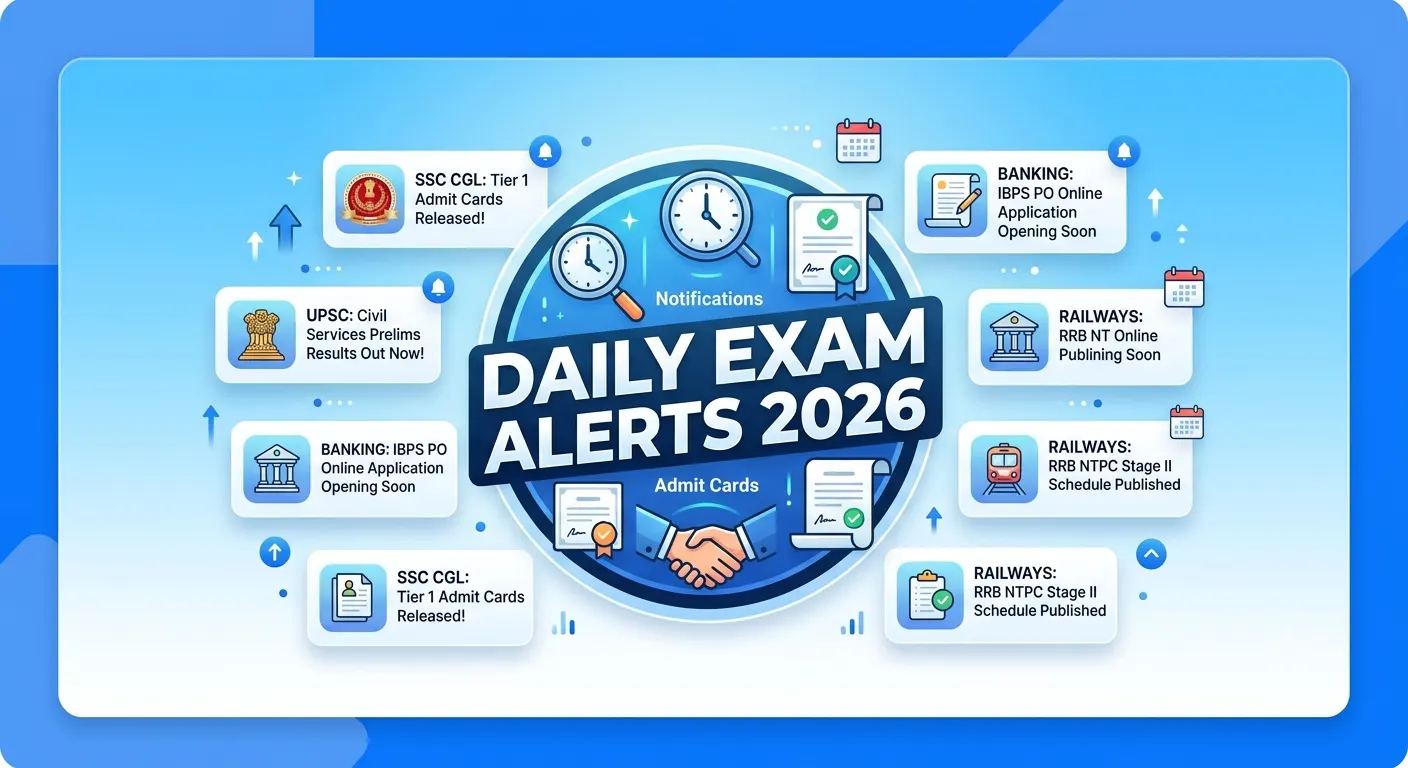Latest Competitive Exam Updates and Schedule 2026